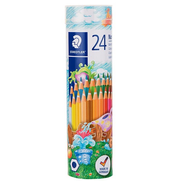 مداد رنگی نوریس 24 رنگ استوانه ای فلزی استدلر مداد رنگی نوریس 24 رنگ استوانه ای فلزی استدلر