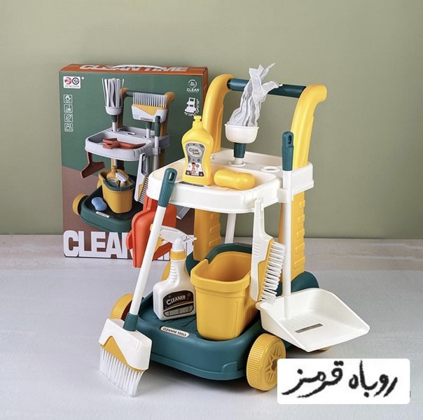 ست ابزار نظافت چرخ دار کد 6801 ست ابزار نظافت چرخ دار کد 6801