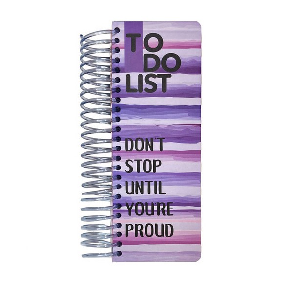 دفتر To Do List بنفش راه راه دات نوت دفتر To Do List بنفش راه راه دات نوت