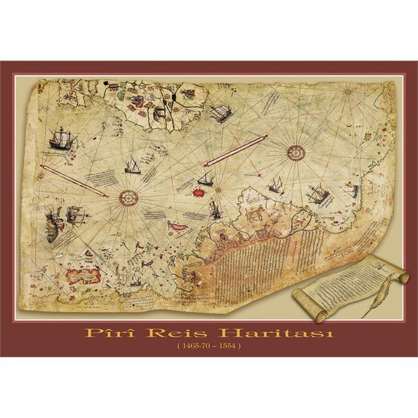 پازل 1000 تکه the piri reis map پازل 1000 تکه the piri reis map