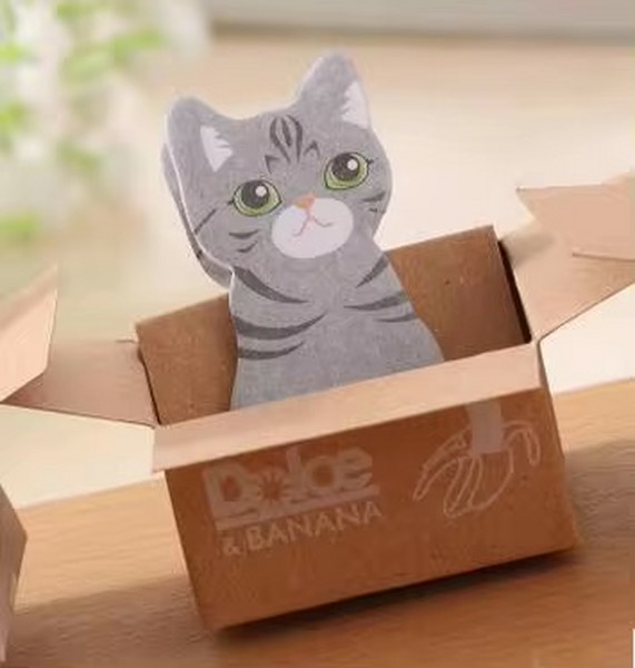 استیکی نوت ایندکس گربه جعبه دار SN309-I خاکستری استیکی نوت ایندکس گربه جعبه دار SN309-I خاکستری