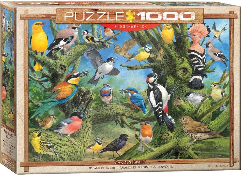 پازل 1000 تکه پانوراما garden birds یوروگرافیک پازل 1000 تکه پانوراما garden birds یوروگرافیک