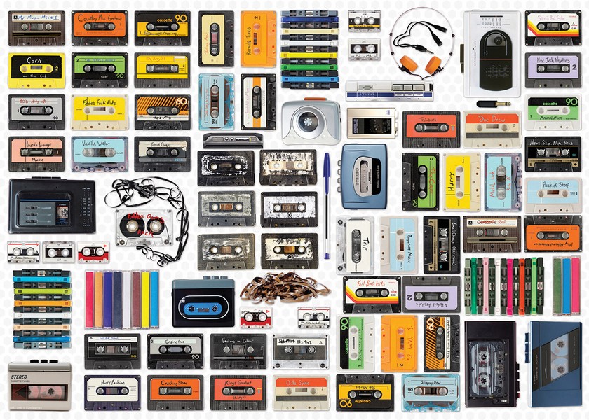 پازل 550 تکه جعبه فلزی cassette player shaped tin یوروگرافیک پازل 550 تکه جعبه فلزی cassette player shaped tin یوروگرافیک