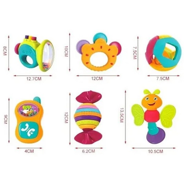 جغجغه شش عددی هولا تویز کد 939 جغجغه شش عددی هولا تویز کد 939