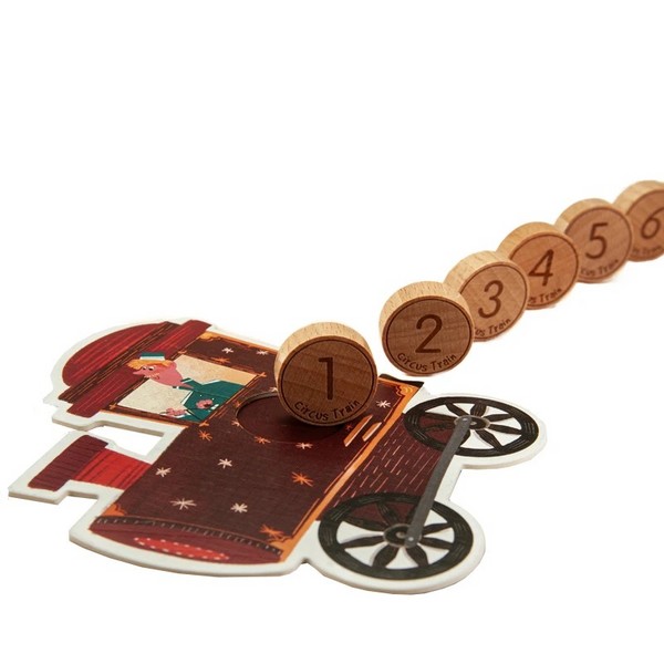 پازل 10 در 1 55 تکه Circus train کیدفنز پازل 10 در 1 55 تکه Circus train کیدفنز