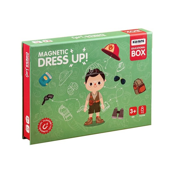 بازی مگنتی Magnetic Dress Up سبز کیدفنز بازی مگنتی Magnetic Dress Up سبز کیدفنز