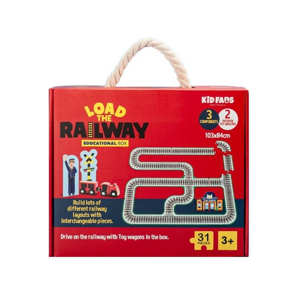 بسته آموزشی 30 تکه Load the Railway کیدفنز بسته آموزشی 30 تکه Load the Railway کیدفنز
