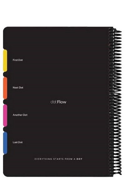 دفتر یادداشت 160 برگ چهار دیوایدر FLOW دات نوت دفتر یادداشت 160 برگ چهار دیوایدر FLOW دات نوت